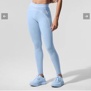 Alo Yoga Alosoft High-Waist Heart Throb Legging in Seashell Blue